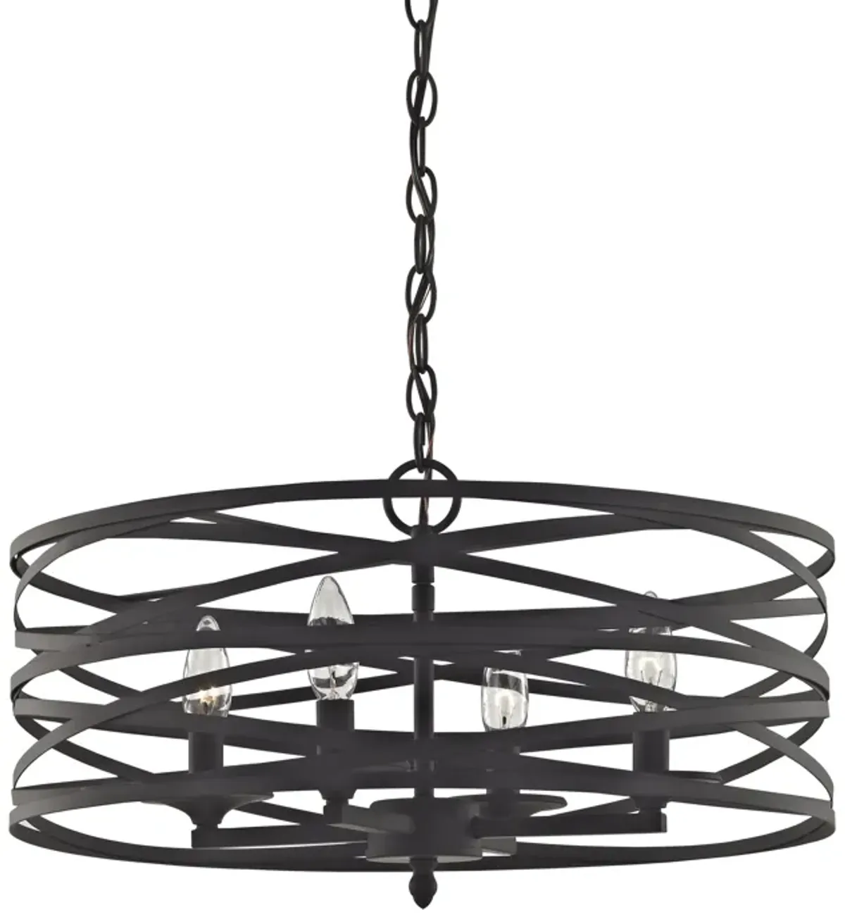 Vorticy 20" wide 4 Light Chandelier