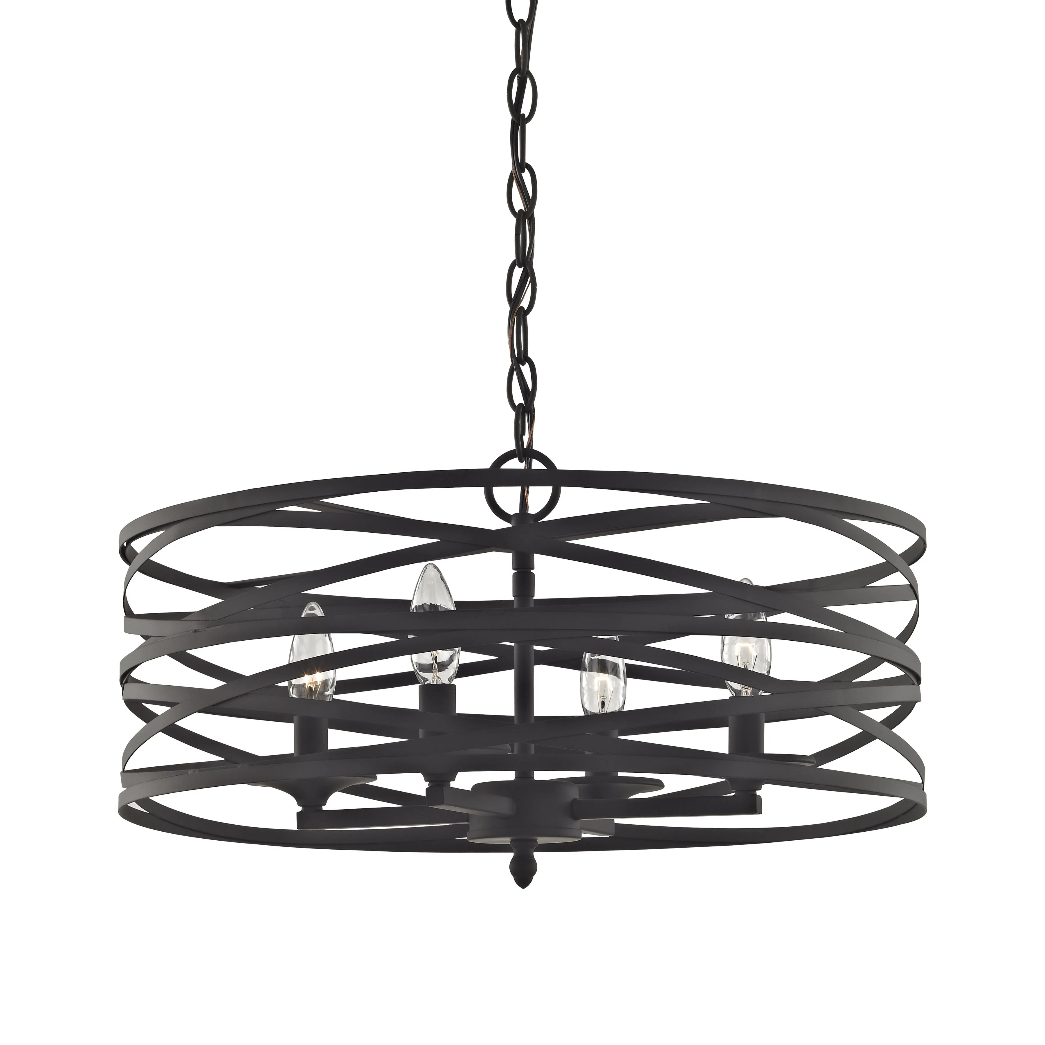 Vorticy 20" wide 4 Light Chandelier