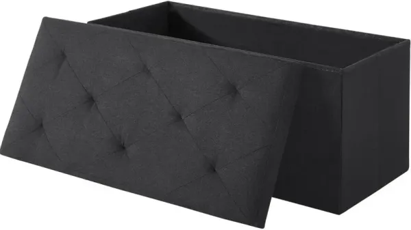 Multi-Use Linen Storage Bench Ottoman – Bedroom, Living Room, or Entryway Seating