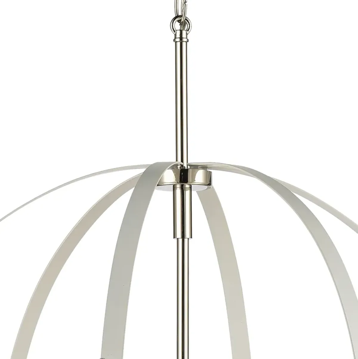 Rotunde 26'' Wide 6-Light White Chandelier