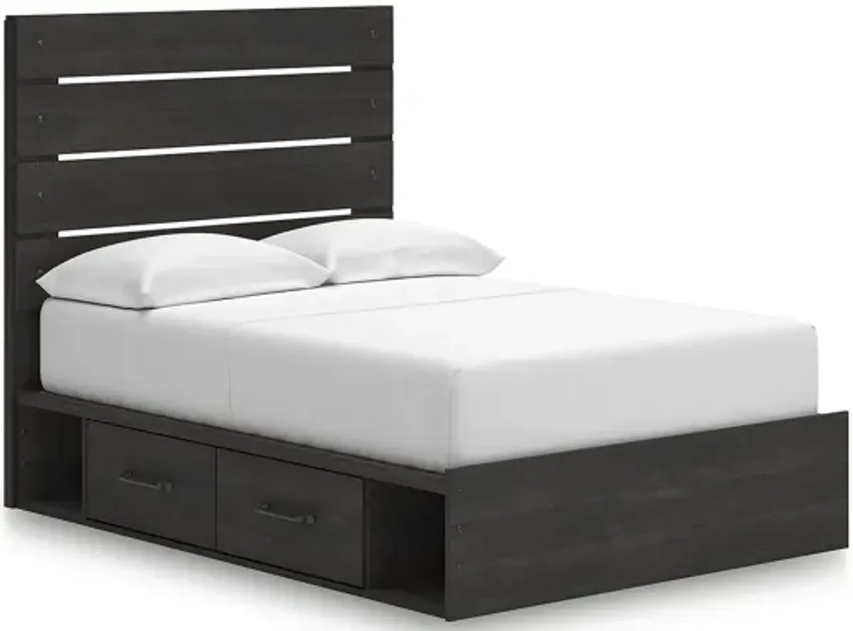 Delmorta Full Panel Storage Bed