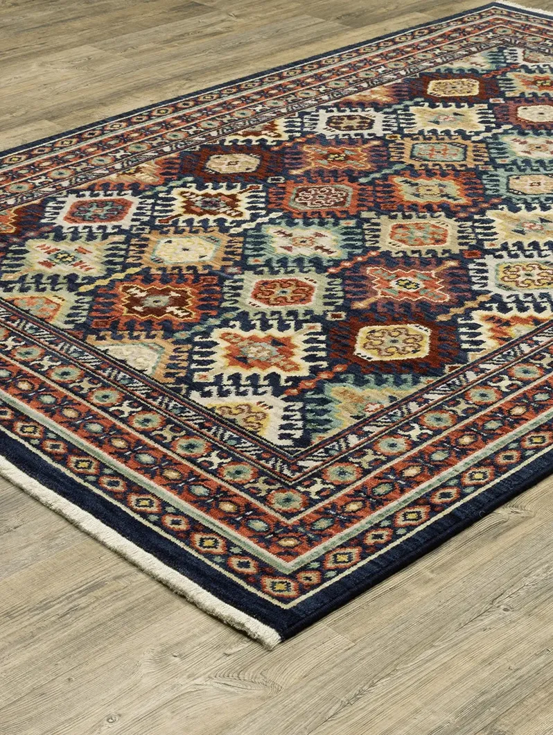 Lilihan 5'3" x 7'6" Navy Rug