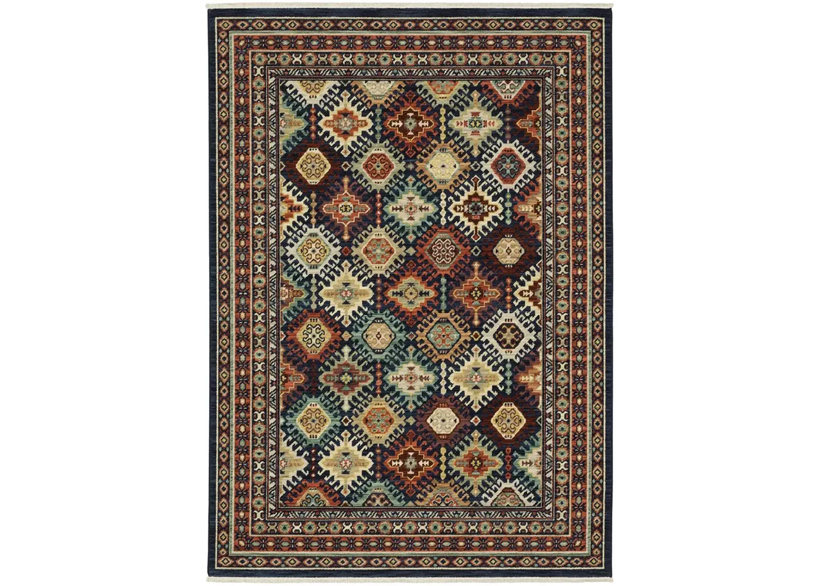 Lilihan 5'3" x 7'6" Navy Rug