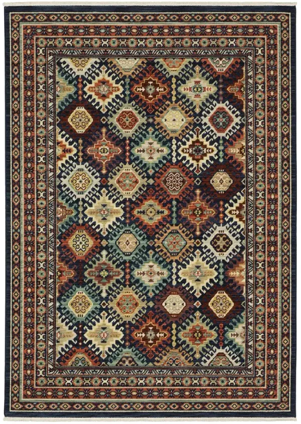 Lilihan 5'3" x 7'6" Navy Rug