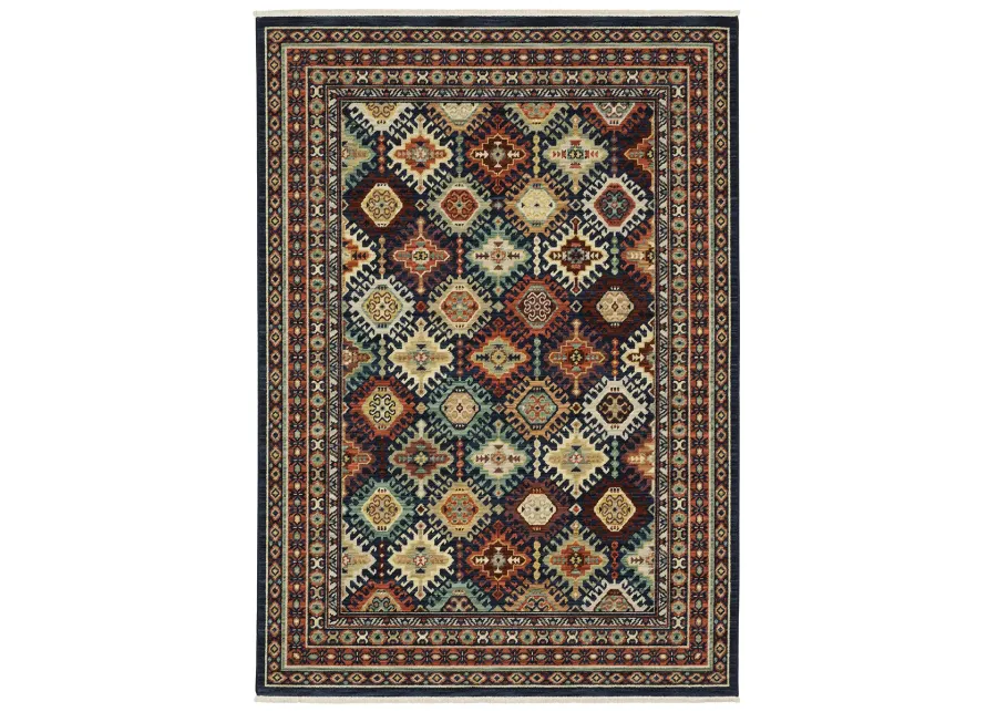 Lilihan 5'3" x 7'6" Navy Rug