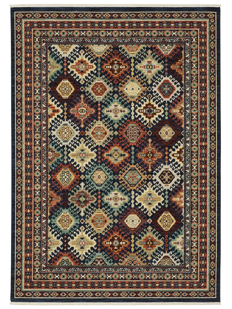 Lilihan 5'3" x 7'6" Navy Rug