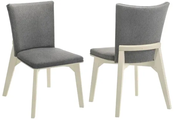 Biloxi Upholstered Dining Side Chair Grey (Set of 2)