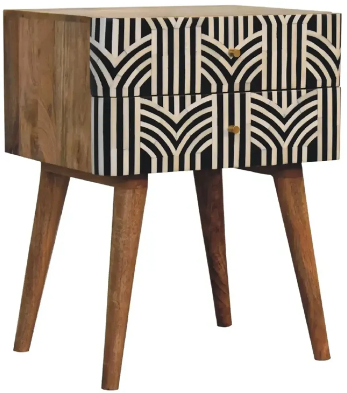 Edessa Bone Inlay  2 Drawer NightStand