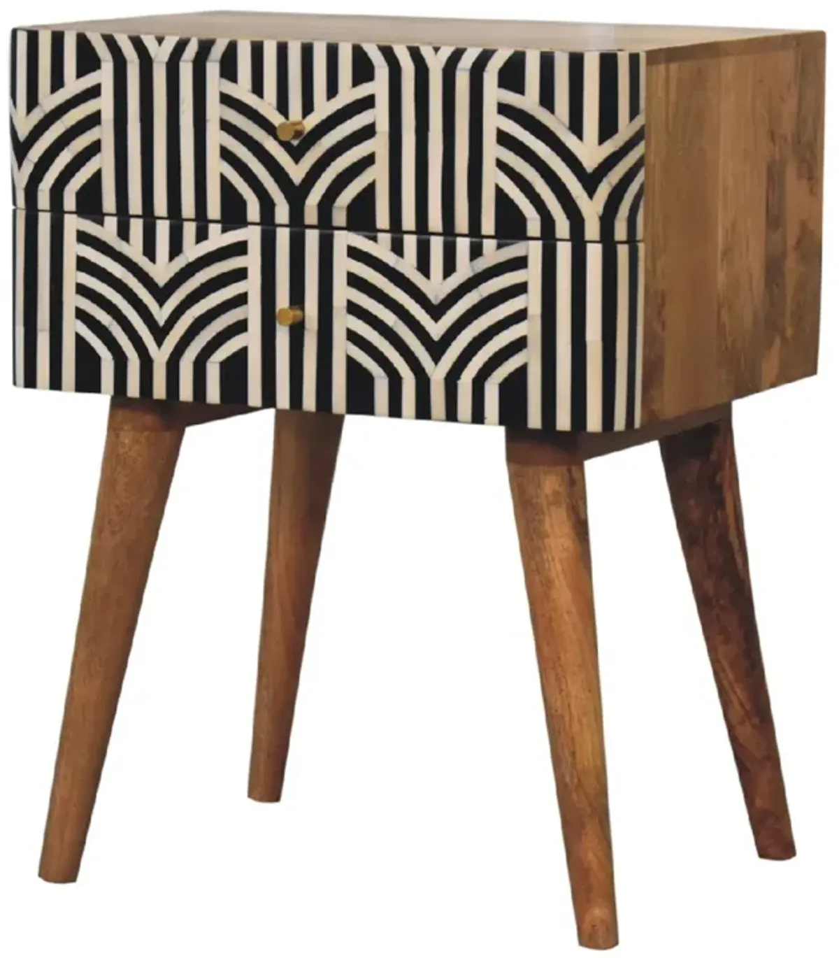 Edessa Bone Inlay  2 Drawer NightStand