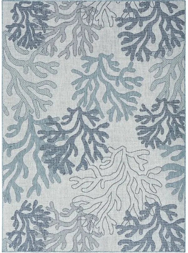 Garden Oasis GOA05 Blue 6' x 9' Rug