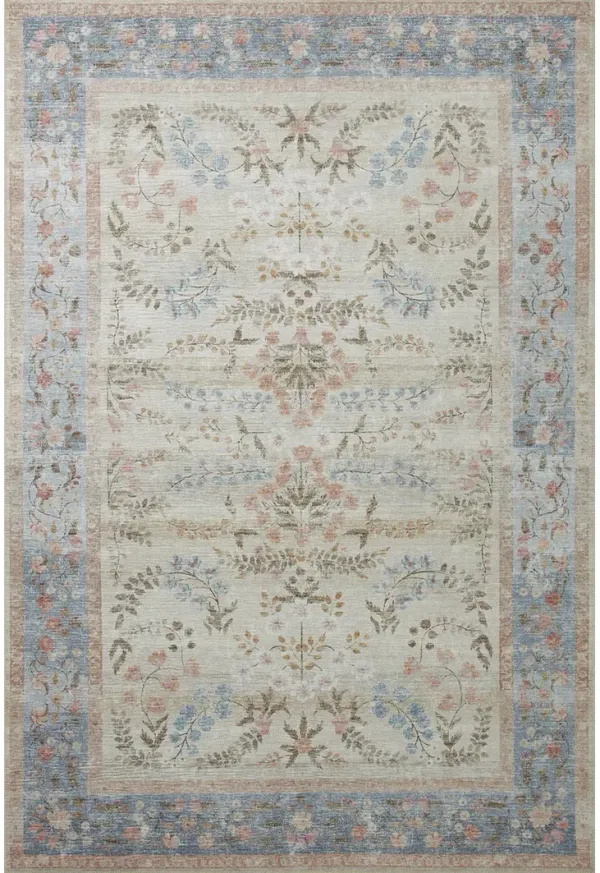 Palais PAL04 Light Blue 7'6" x 9'6" Rug by Rifle Paper Co. x Loloi