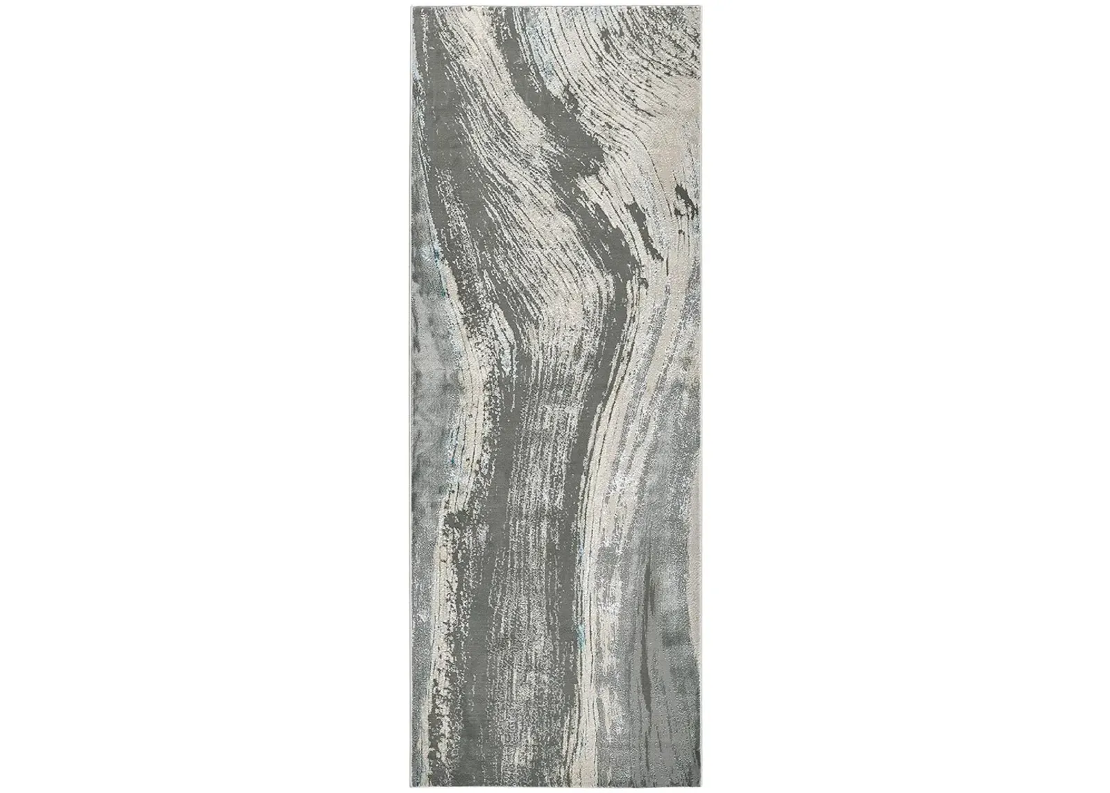 Azure 3524F Gray/Ivory/Blue 2'10" x 7'10" Rug