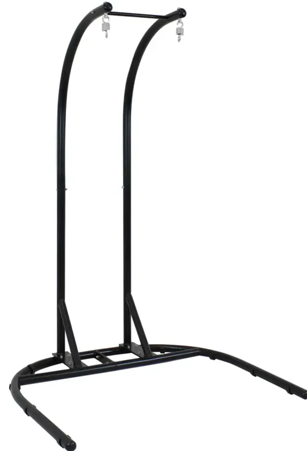 Sunnydaze U-Base Deluxe Powder-Coated Steel Hanging Chair Stand - 76 in