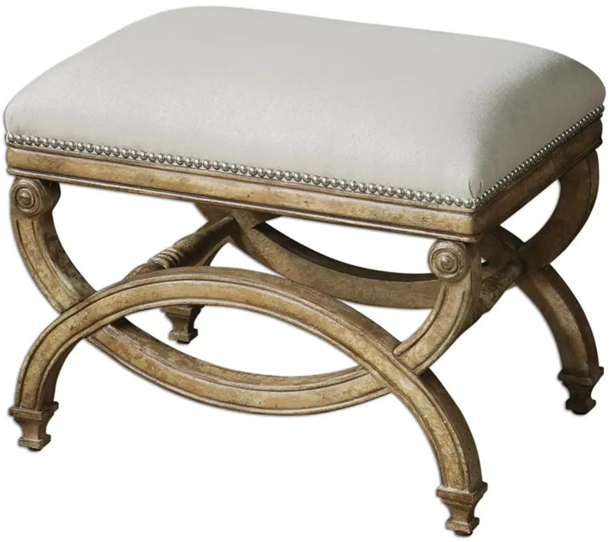 Uttermost Karline Natural Linen Small Bench