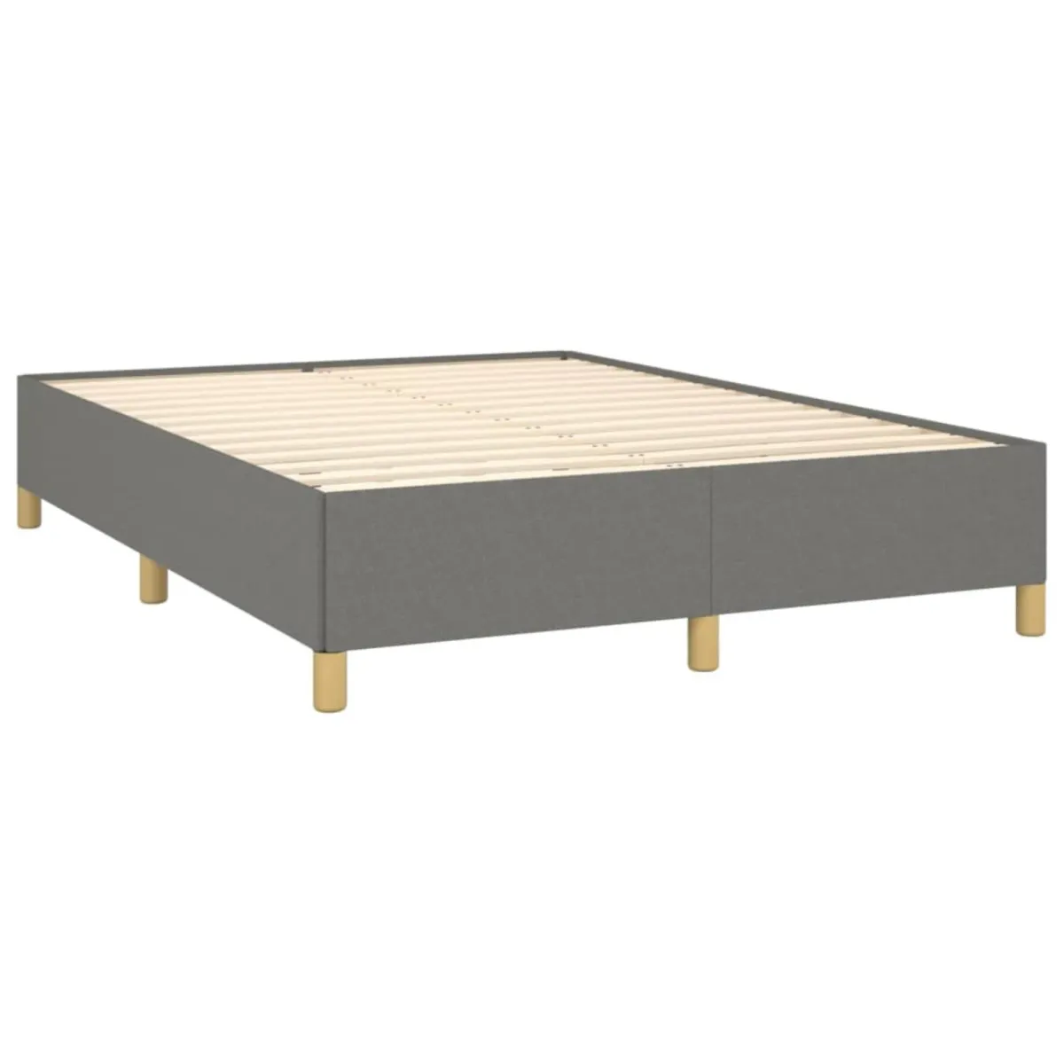 vidaXL Bed Frame Dark Gray 53.9"x74.8" Full Fabric