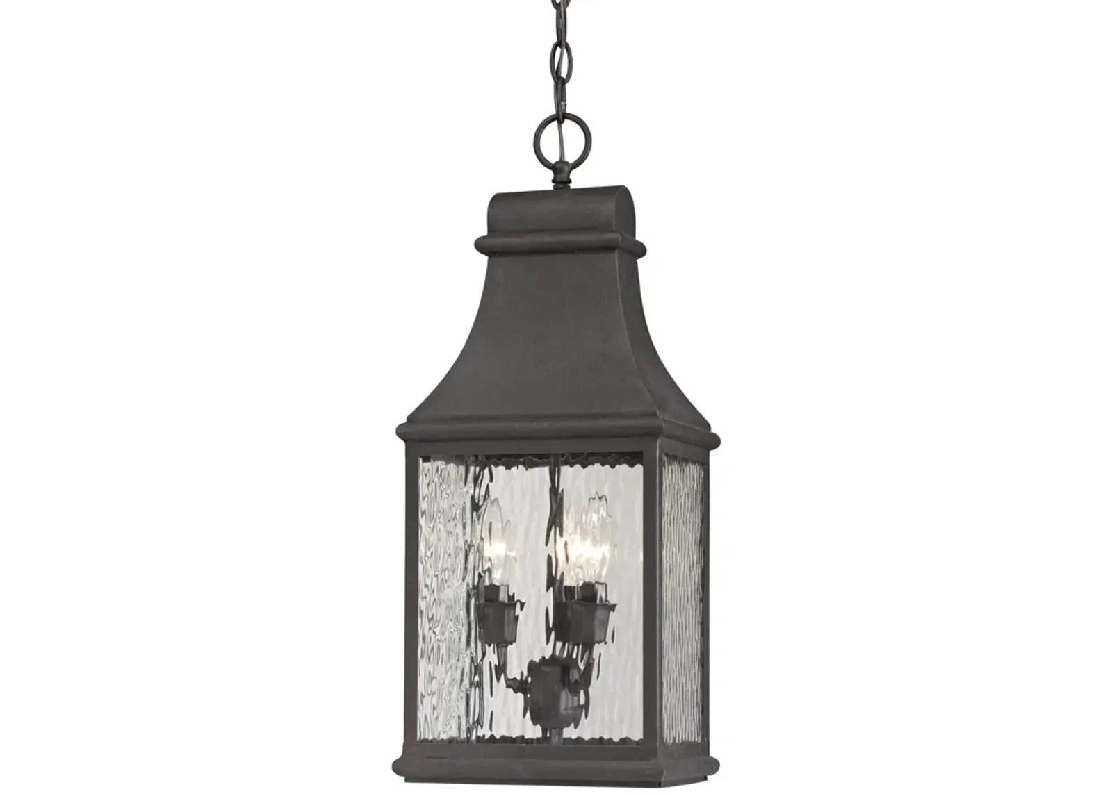 Forged Jefferson 9'' Wide 3-Light Outdoor Pendant