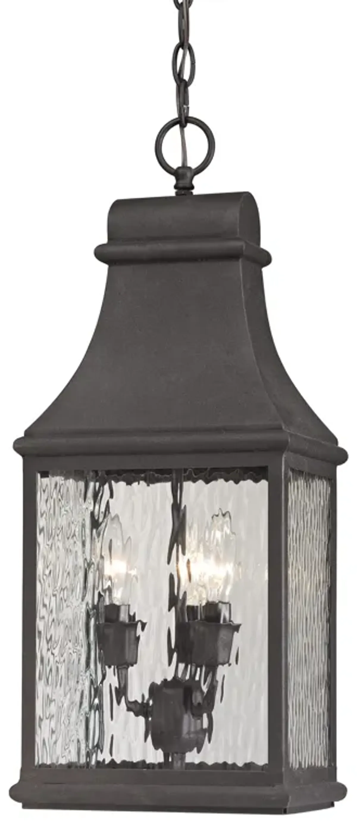 Forged Jefferson 9'' Wide 3-Light Outdoor Pendant