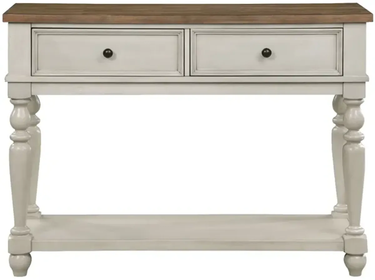 Katherine 52 Inch Console Sideboard Buffet, White - Benzara