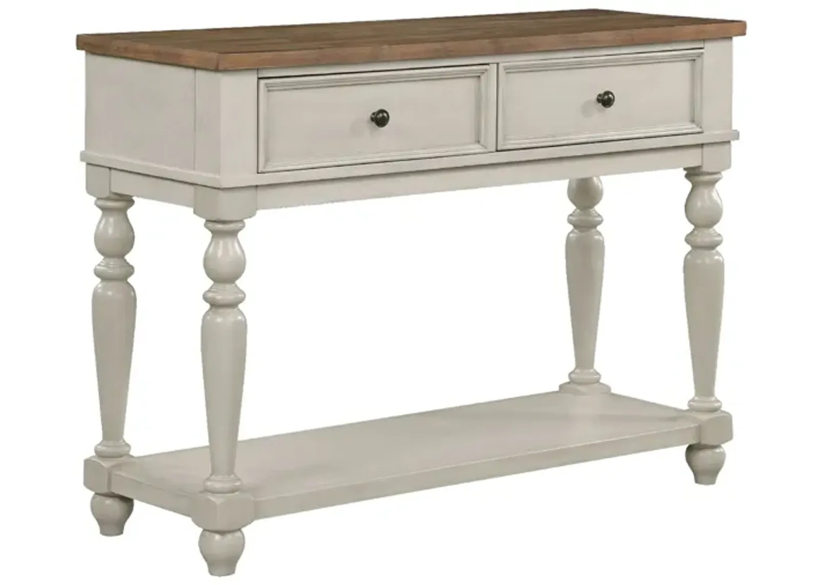 Katherine 52 Inch Console Sideboard Buffet, White - Benzara