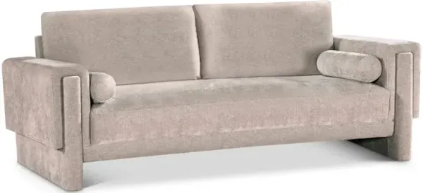 Meridian Furniture Madeline Beige Chenille Fabric Sofa