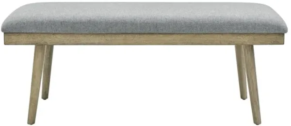 Vida Gray Polyester Dining Bench