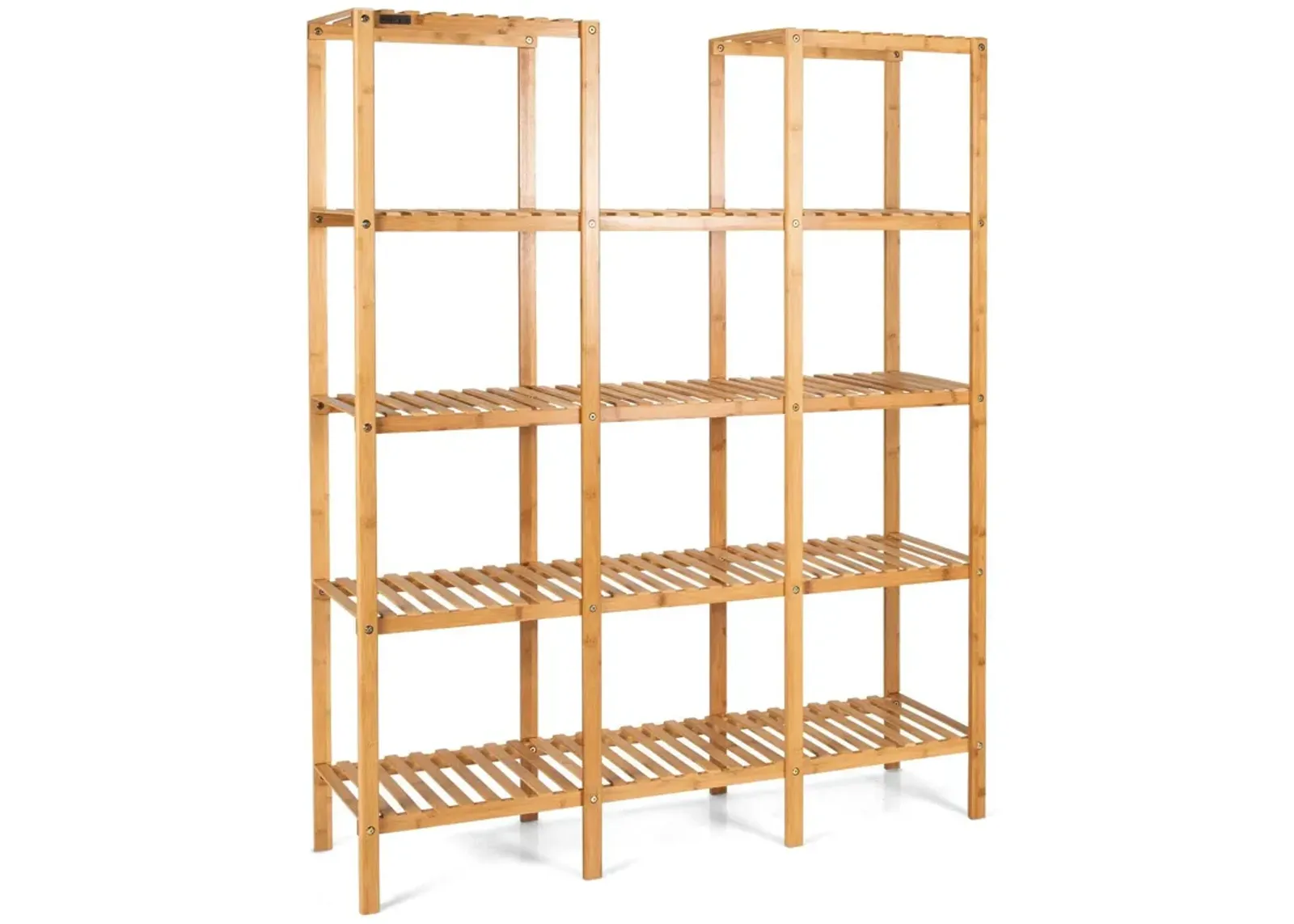 Multifunctional Bamboo Shelf Flower Plant Display Stand