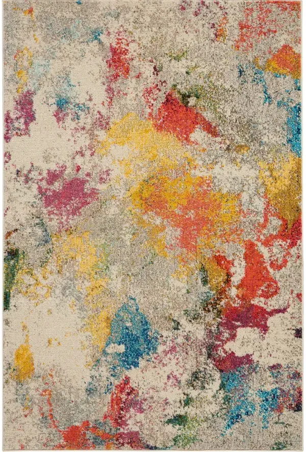 Celestial CES12 Ivory/Multicolor 5'3" x 7'3" Rug