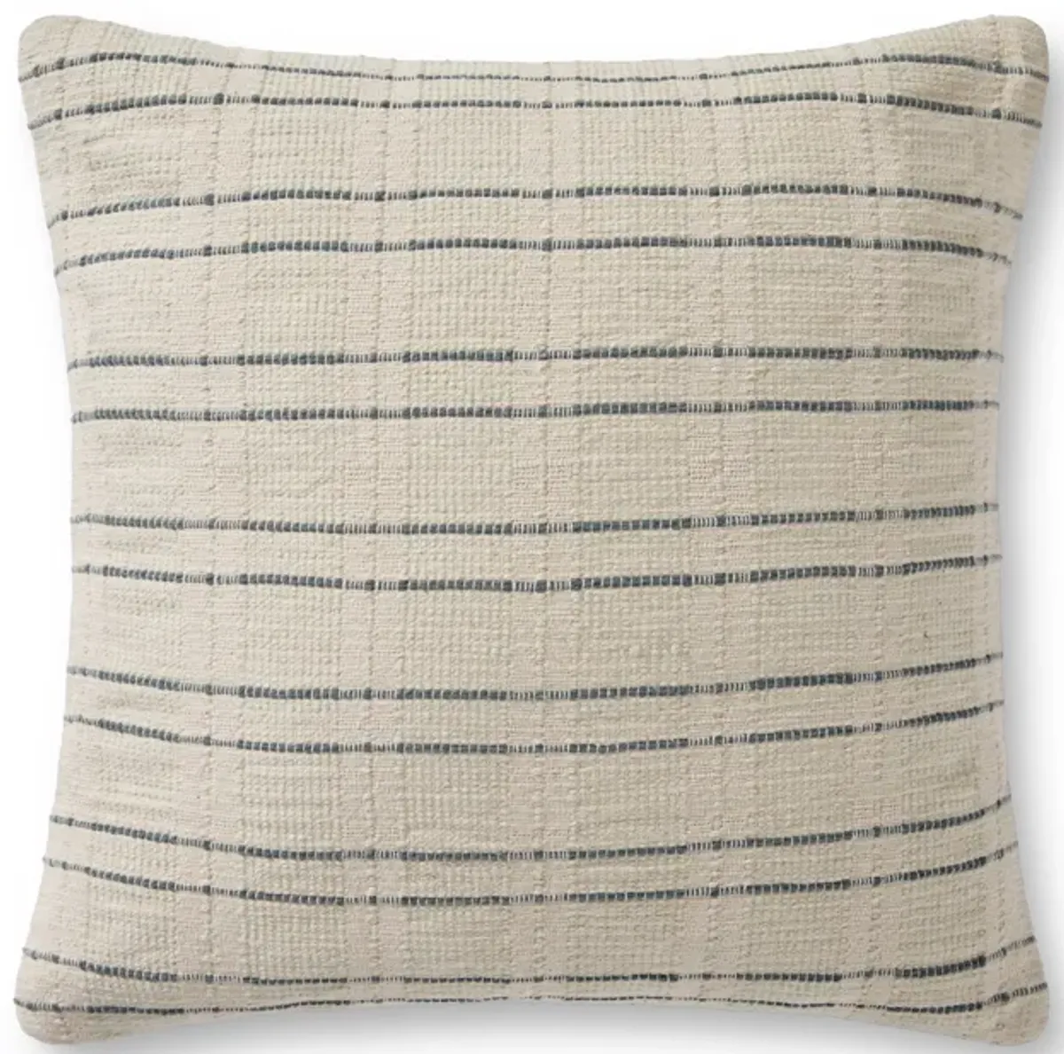 Belmont PAL0006 Cream / Blue 22" x 22" Cover w/Down Pillow by Amber Lewis x Loloi