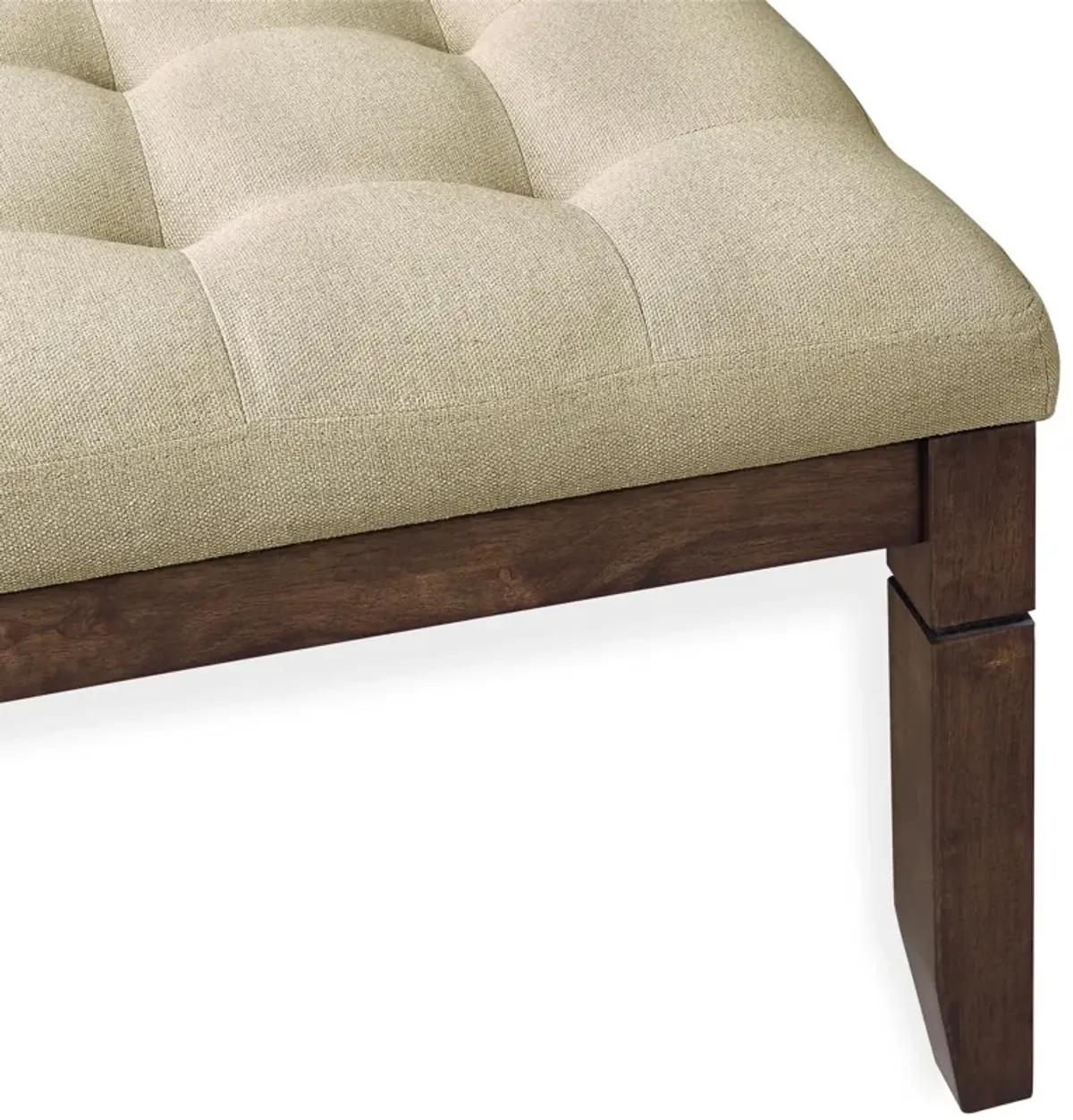 Charlie Square Ottoman, Beige