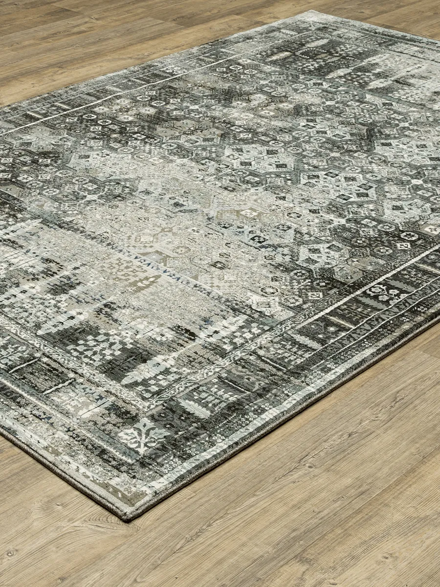 Gemini 6'7" x 9'6" Charcoal Rug