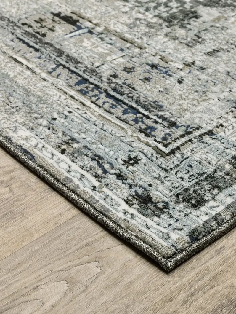 Gemini 6'7" x 9'6" Charcoal Rug