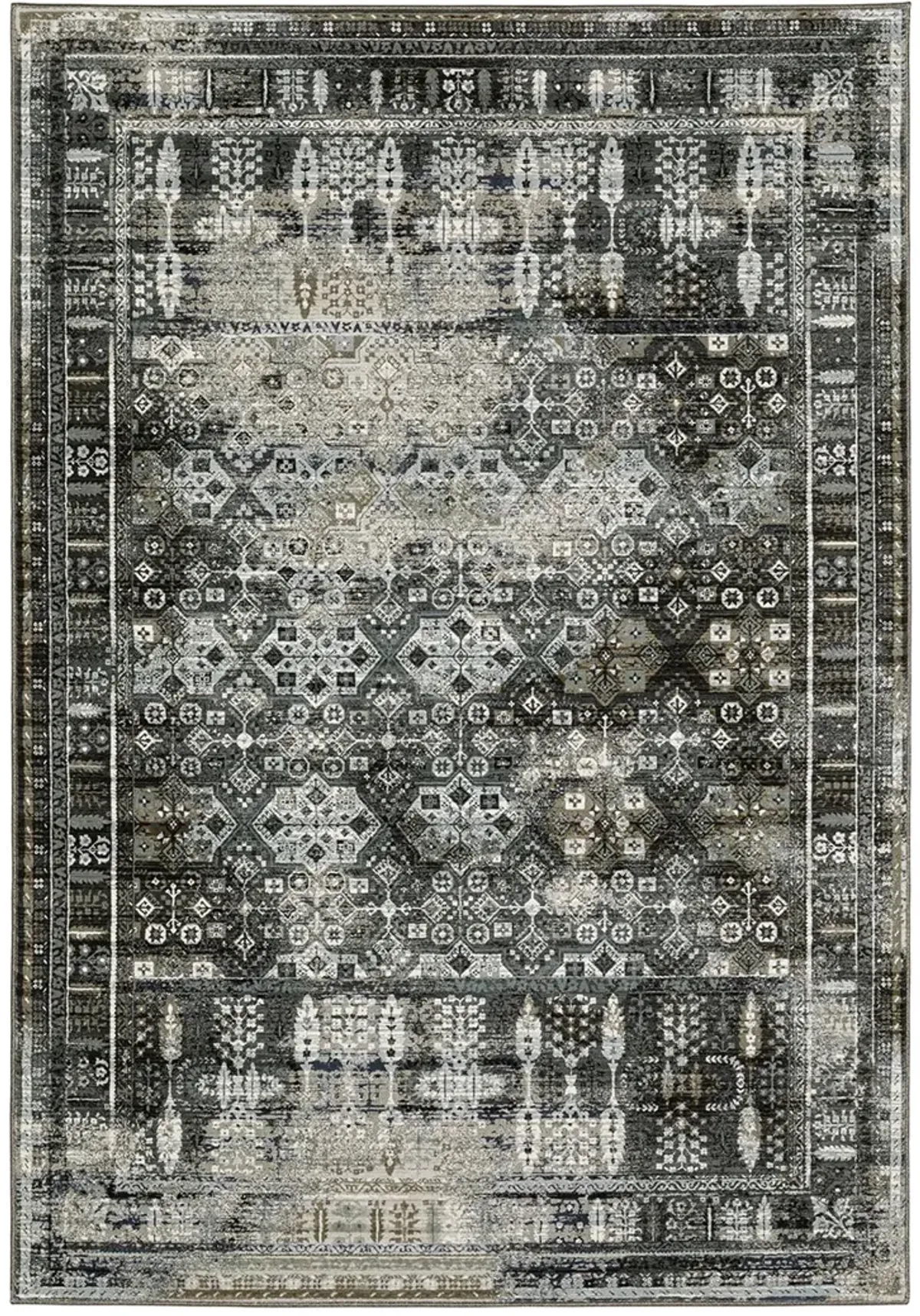 Gemini 6'7" x 9'6" Charcoal Rug