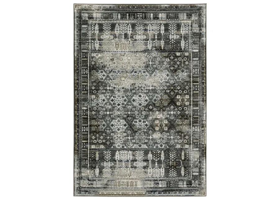 Gemini 6'7" x 9'6" Charcoal Rug