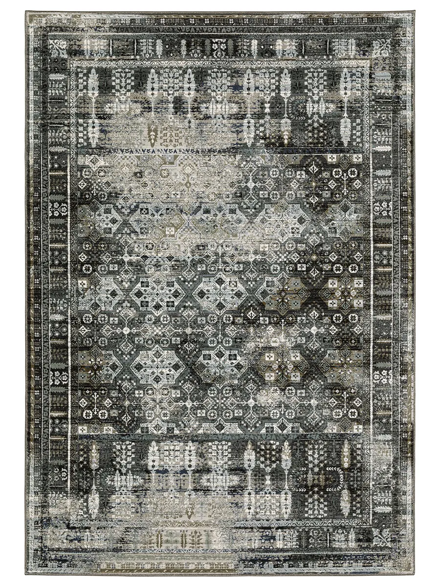 Gemini 6'7" x 9'6" Charcoal Rug