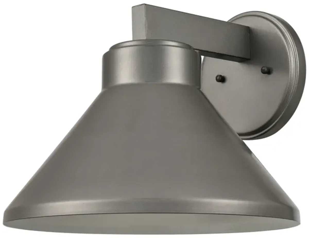 Thane 10" high silver Outdoor Sconce