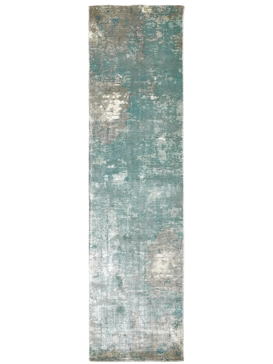 Formations 2'6" x 10' Blue Rug