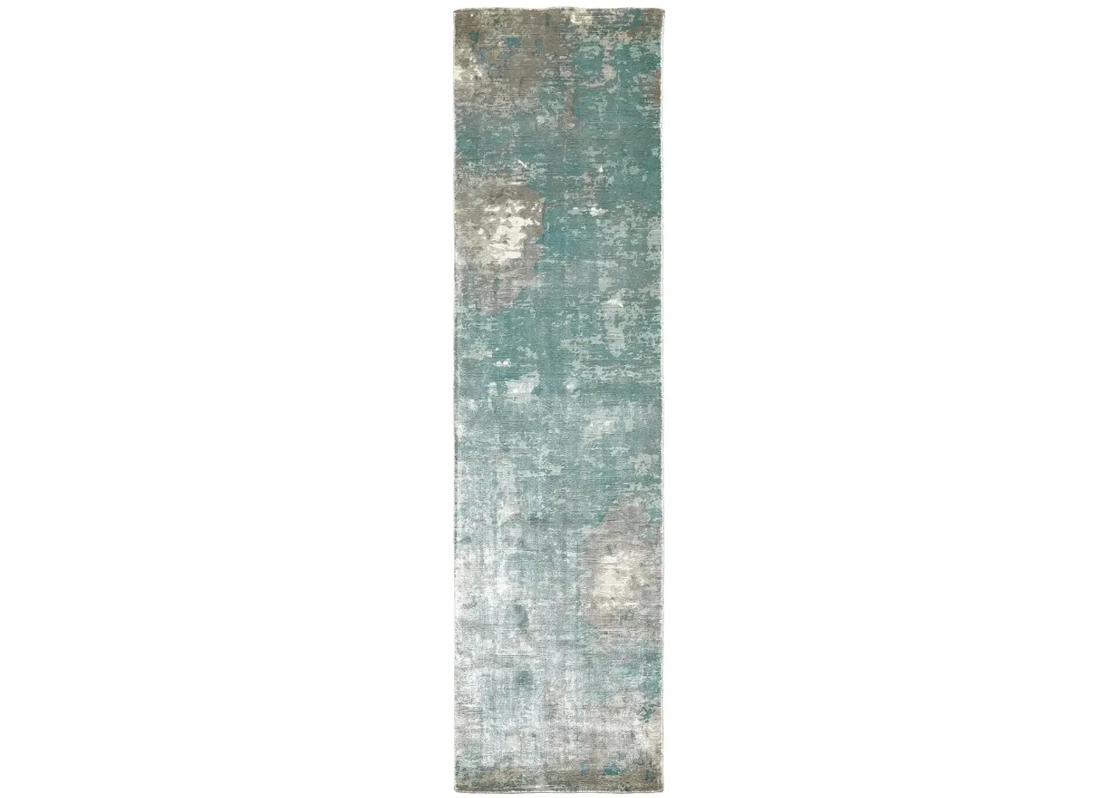 Formations 2'6" x 10' Blue Rug