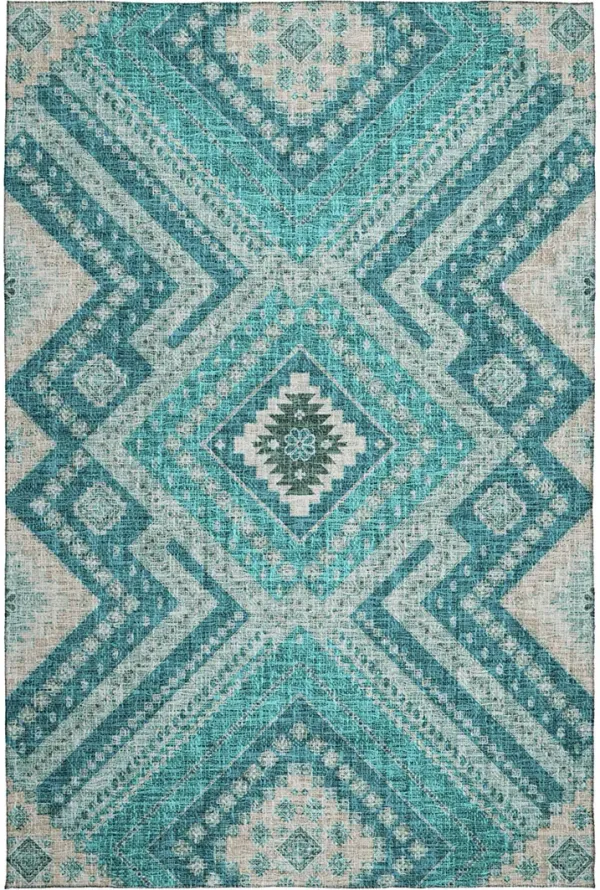 Portico PO5 Teal 10' x 14' Rug