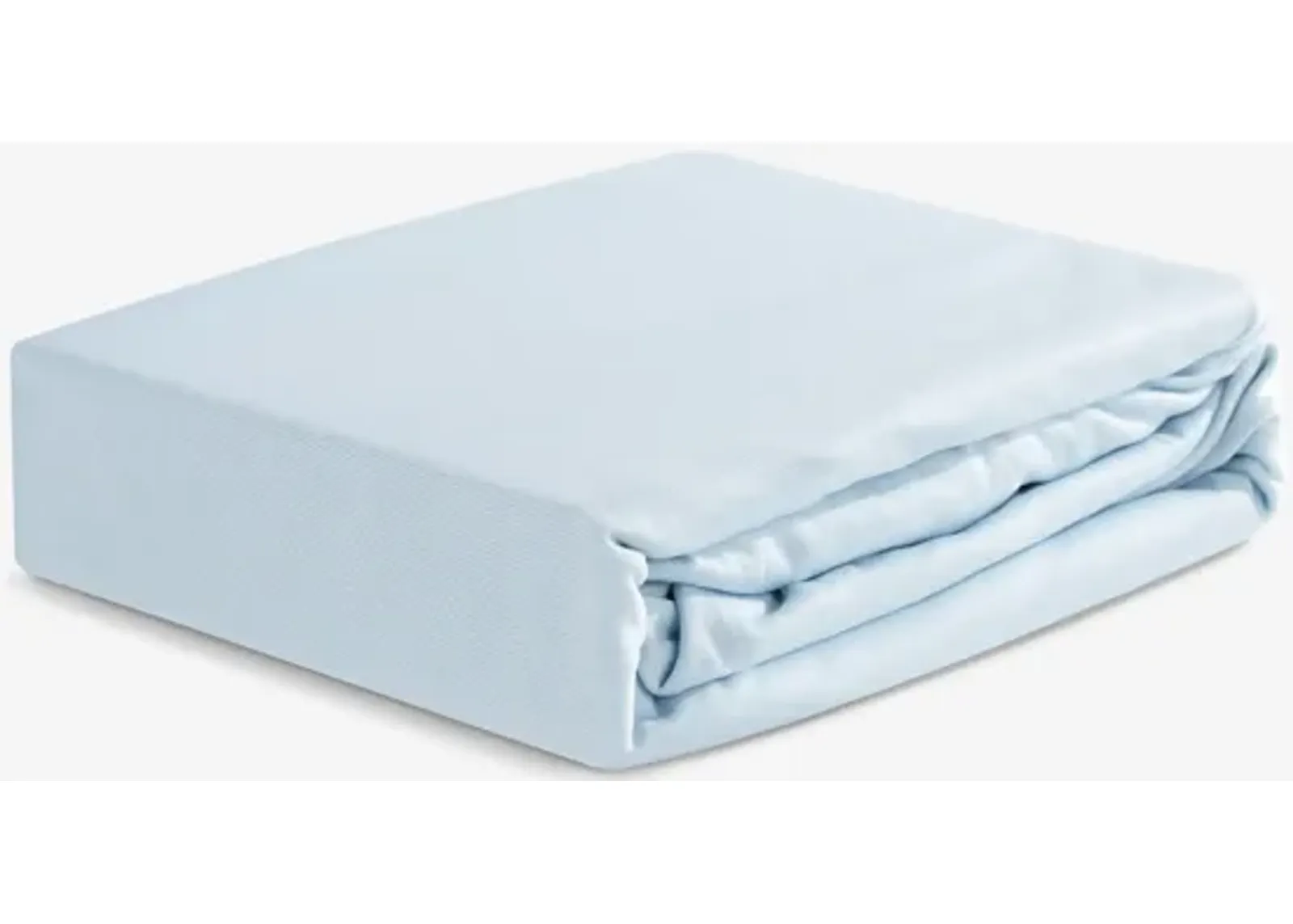 Hyper-Linen Crib Sheet - Baby Blue