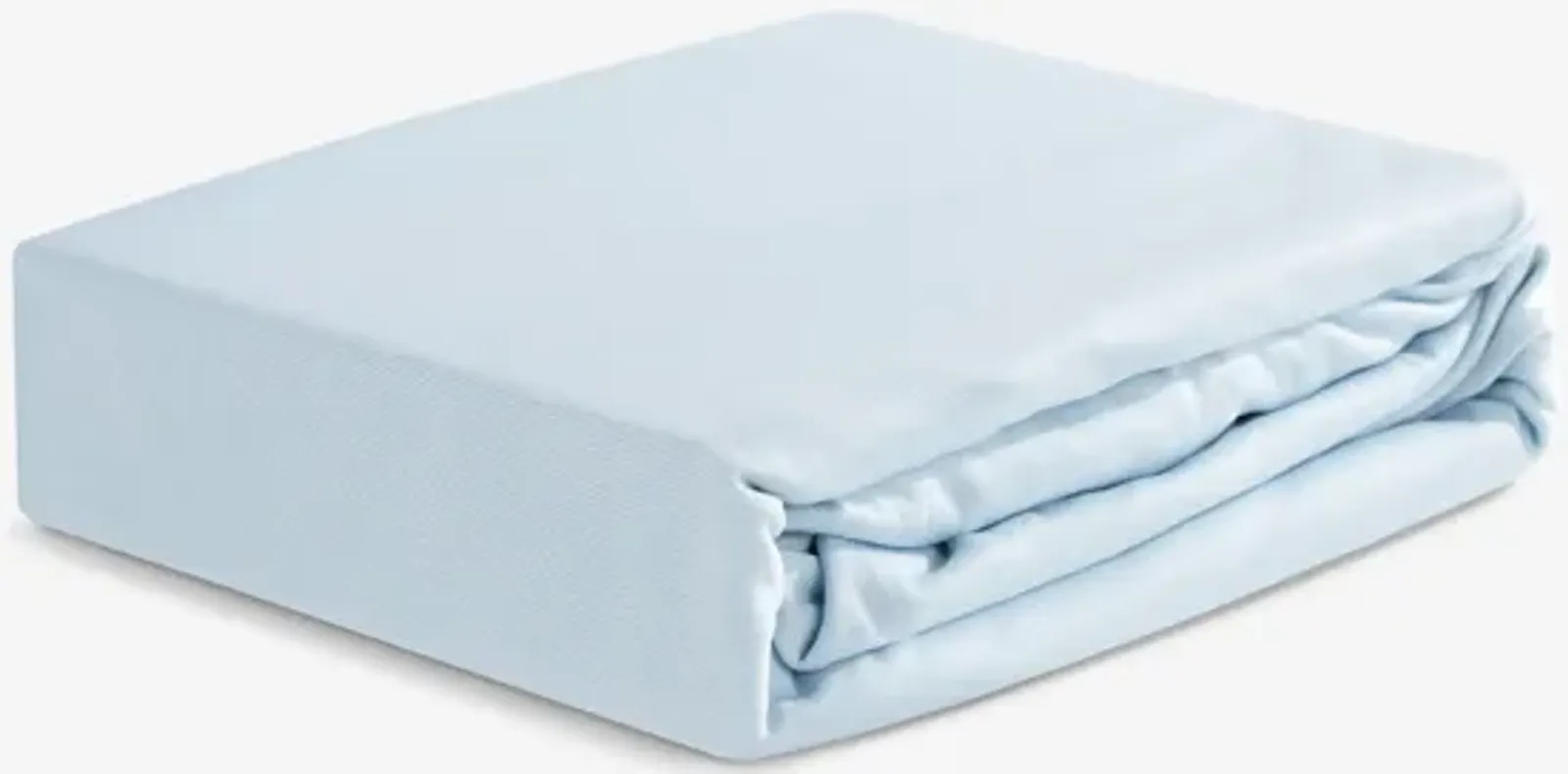 Hyper-Linen Crib Sheet - Baby Blue