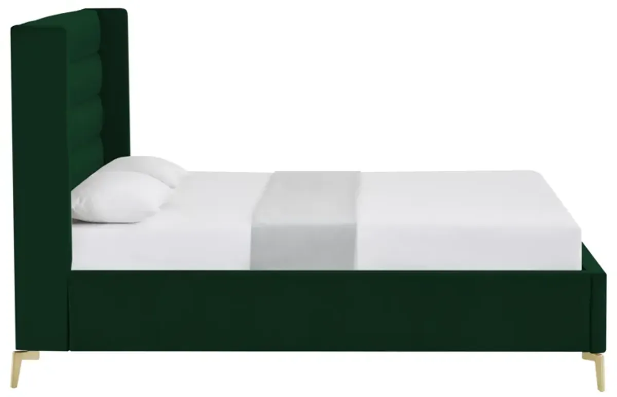 Inspired Home Ames Velvet Platform Bed