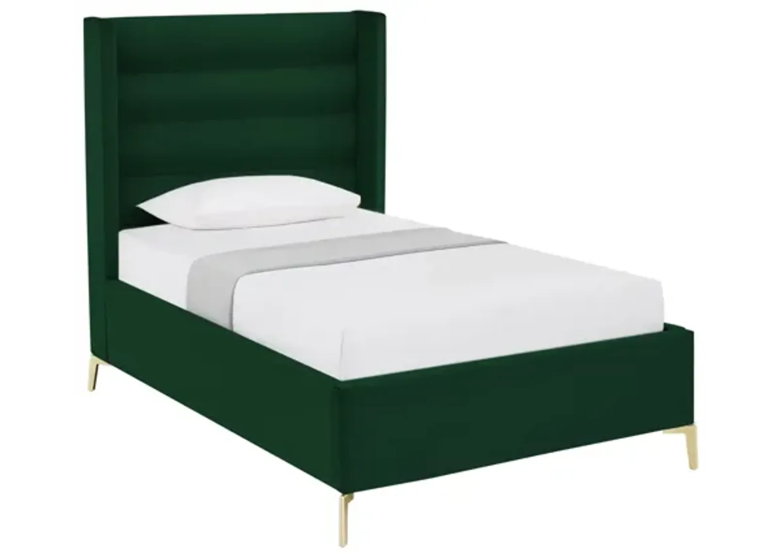 Inspired Home Ames Velvet Platform Bed