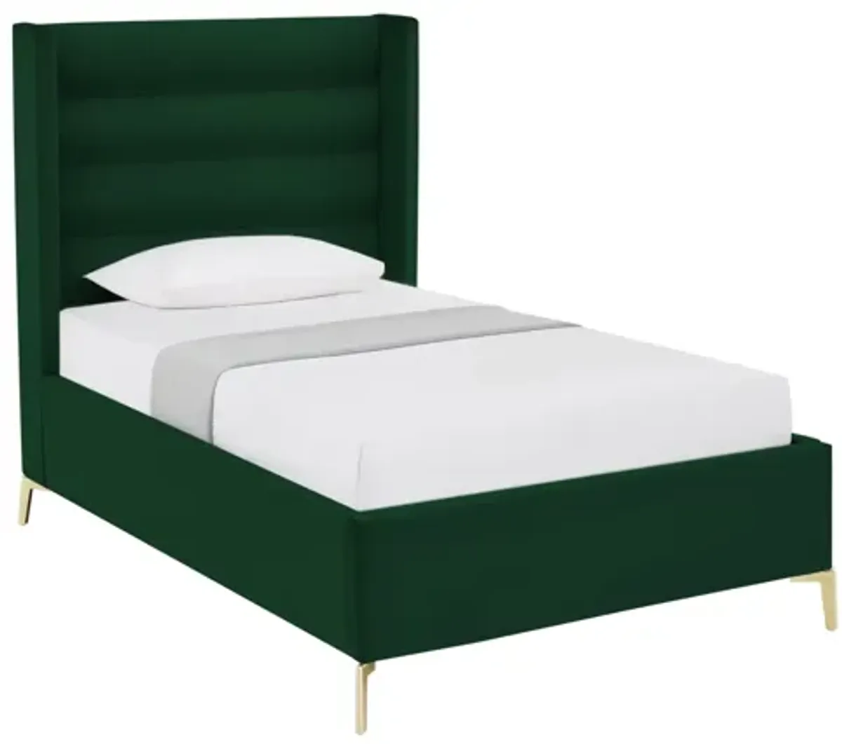 Inspired Home Ames Velvet Platform Bed