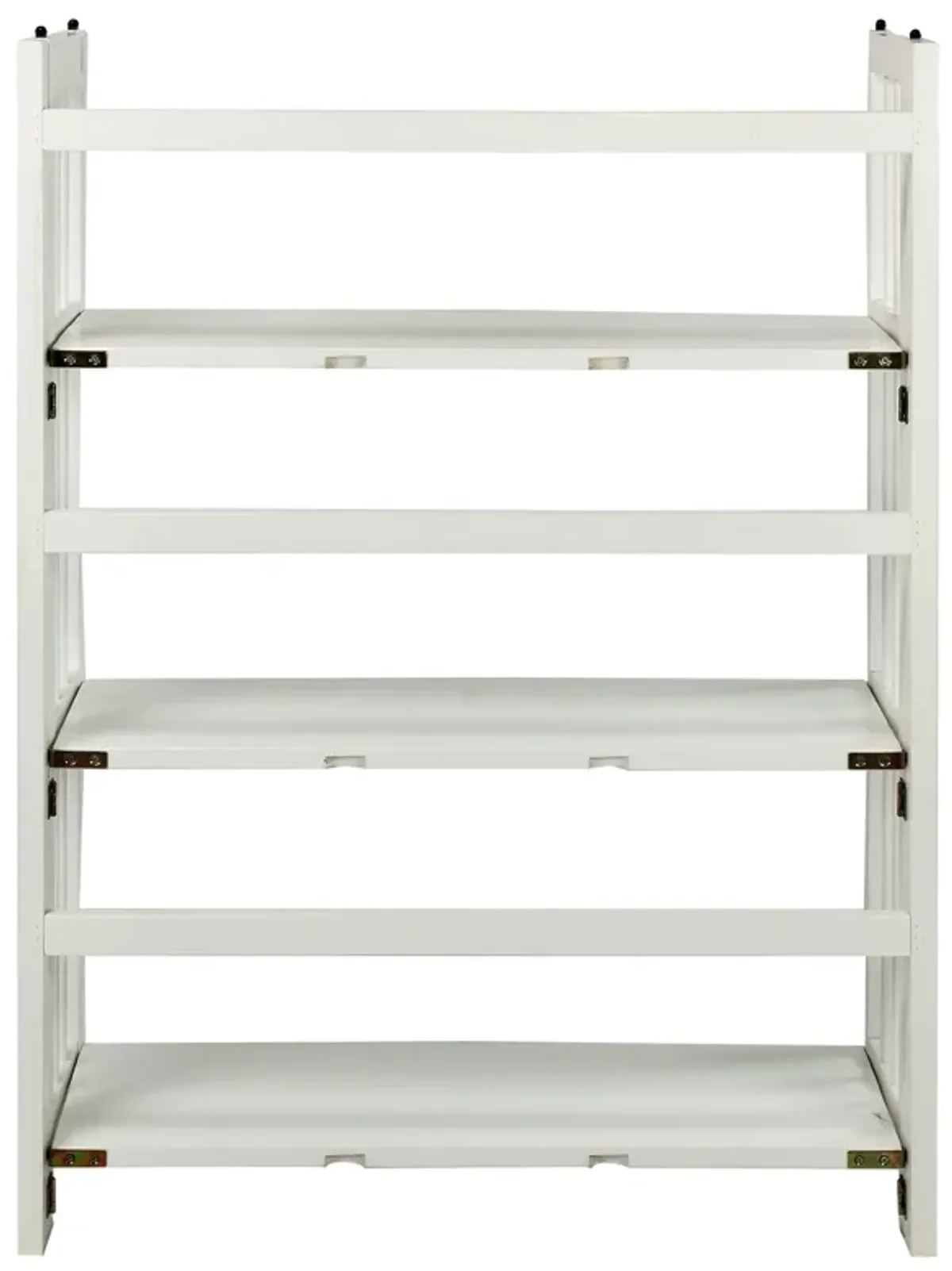 Casual Home 3-Shelf Folding Stackable Bookcase (27.5" Wide)-White