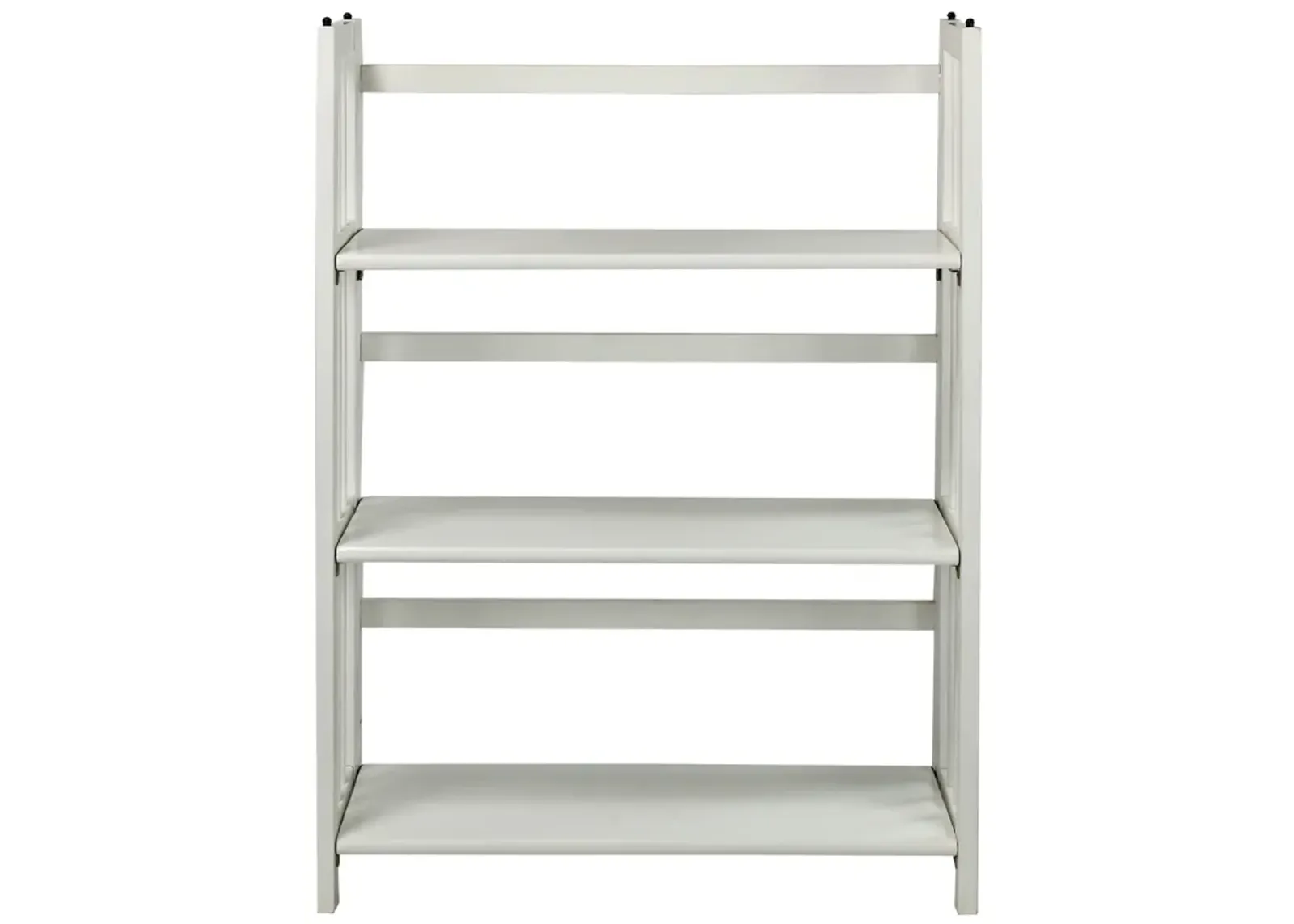 Casual Home 3-Shelf Folding Stackable Bookcase (27.5" Wide)-White