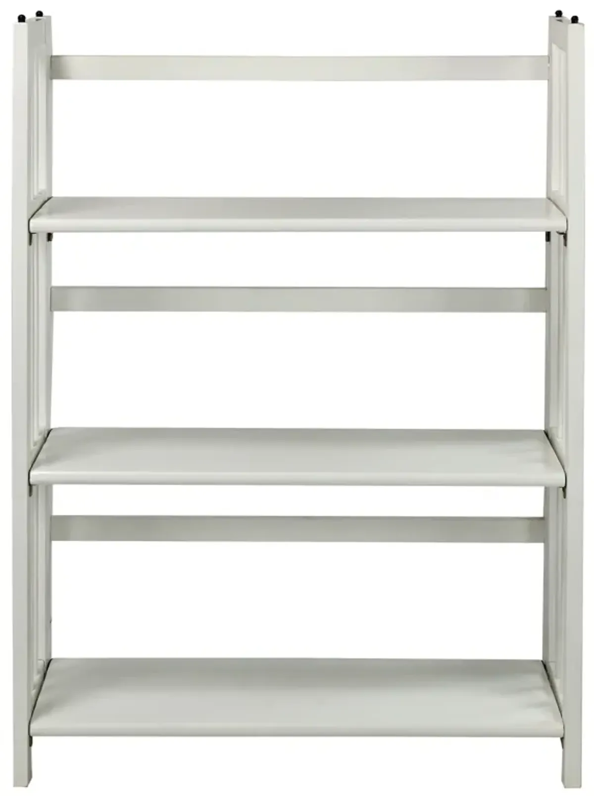 Casual Home 3-Shelf Folding Stackable Bookcase (27.5" Wide)-White