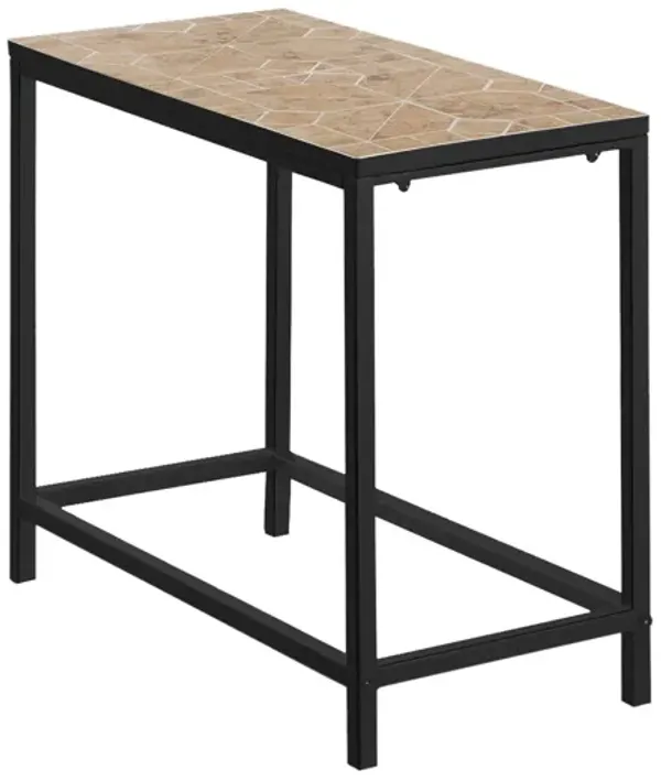 Tile End Table, Decorative Accent Table for Living Room, Bedroom, or Entryway