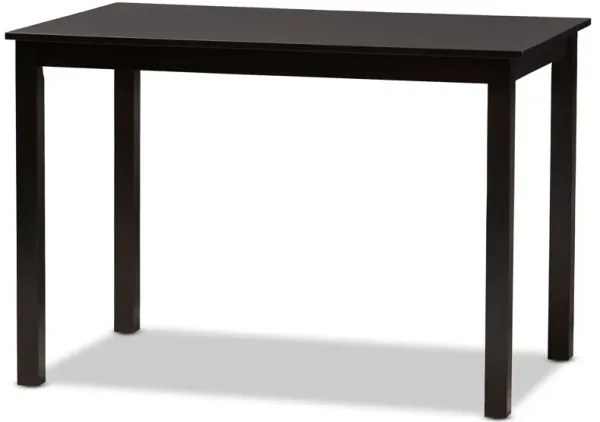 Baxton Studio Eveline Modern Natural Brown Finished Wood 43 Inch Dining Table