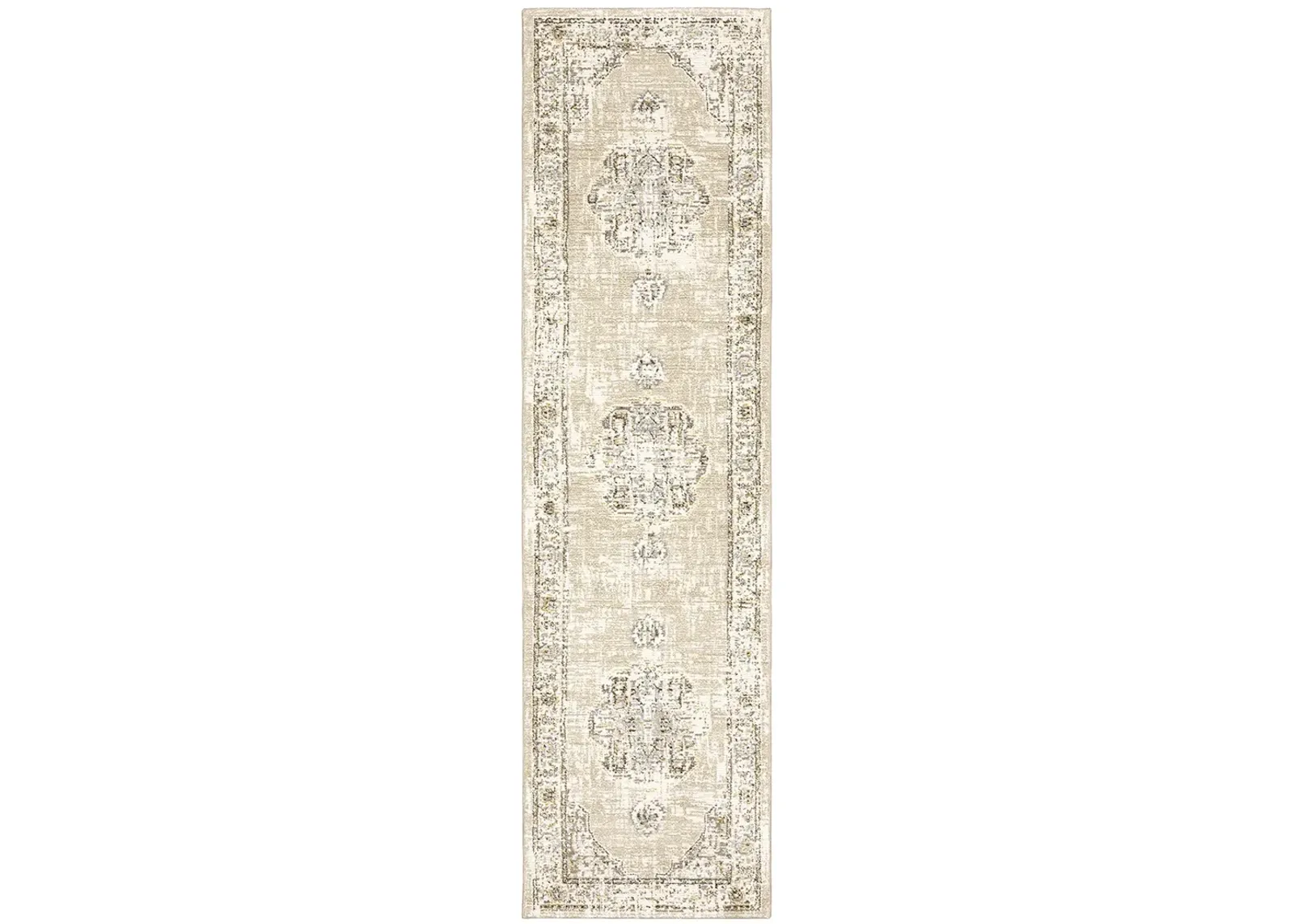 Andorra 2'6" x 12' Beige Rug