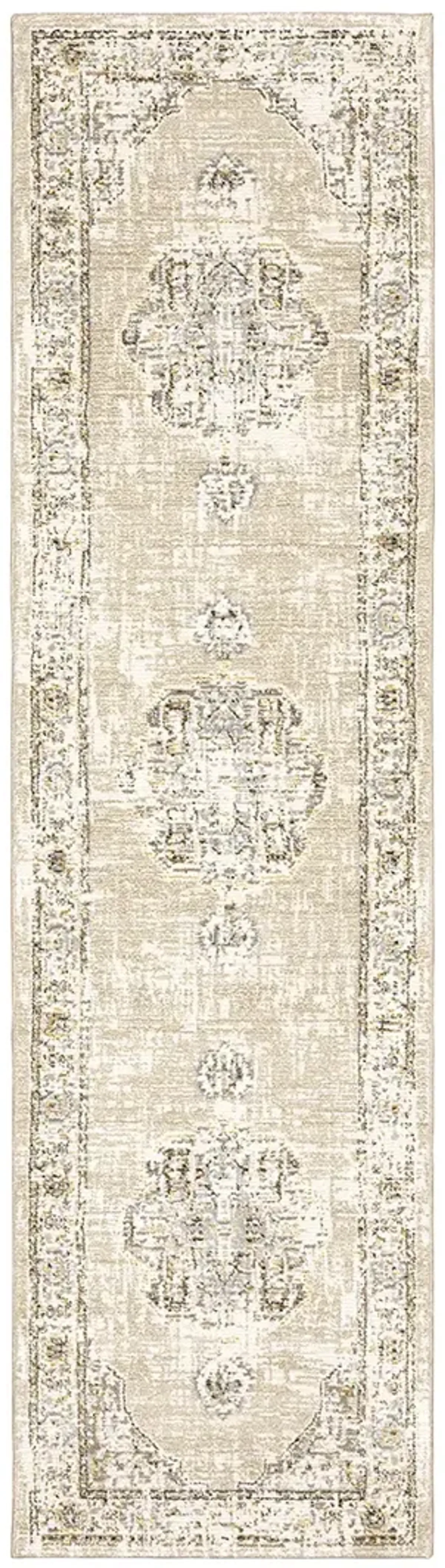 Andorra 2'6" x 12' Beige Rug